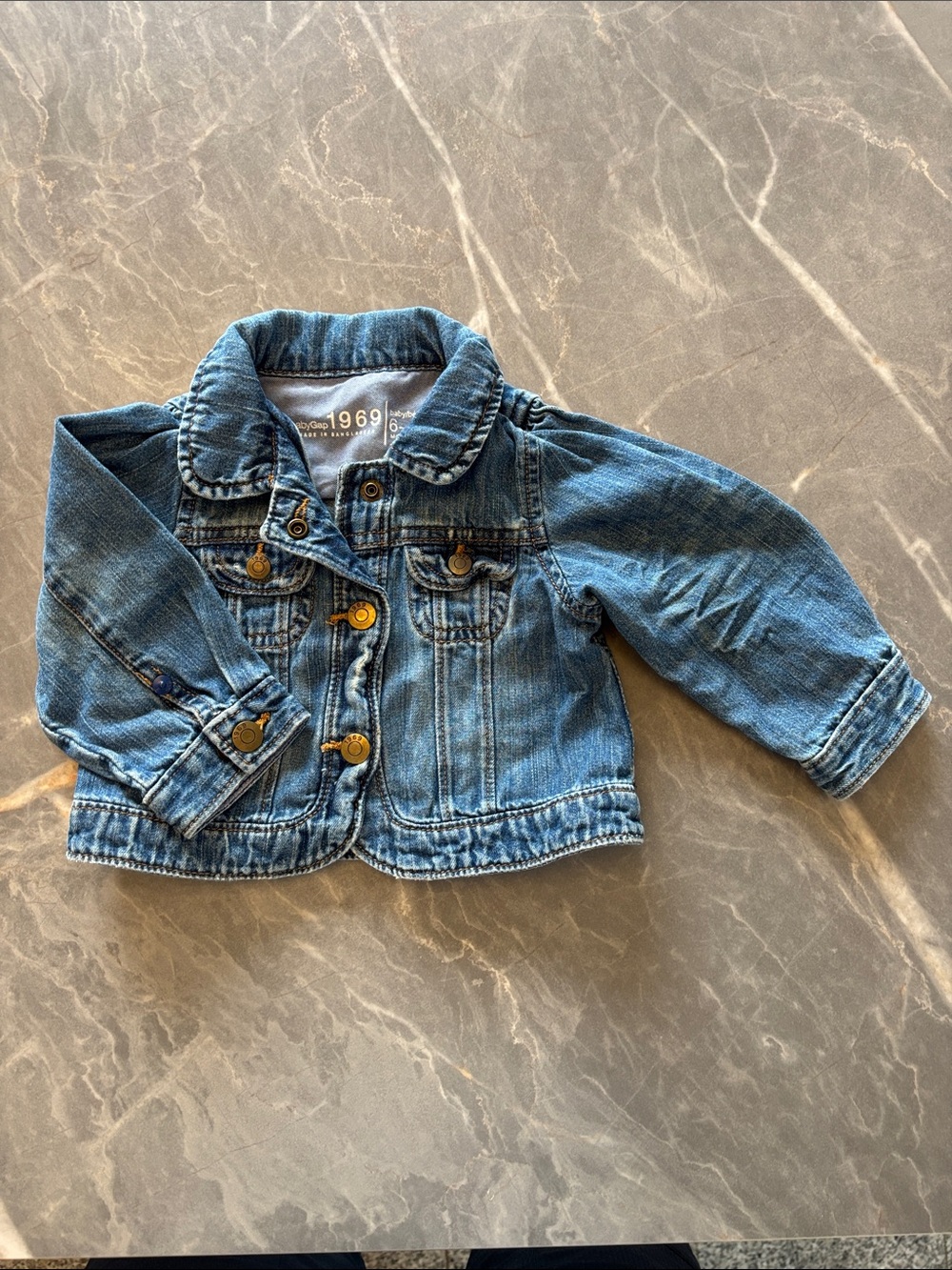 GAP Blue Kids Denim Jacket with Button Front